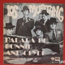 Discos de vinilo: SINGLE,LOS MUSTANG,BALADA DE BONNIE AND CLYDE, ENAMORADO DE LA NOVIA DE UN AMIGO MIO, EMI PL 63.187.. Lote 355986855