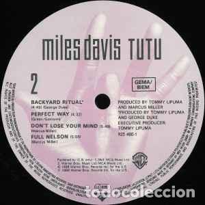 Discos de vinilo: JAZZ - MILES DAVIS - &rdquo;TUTU&rdquo; - LP 1986 - Foto 4