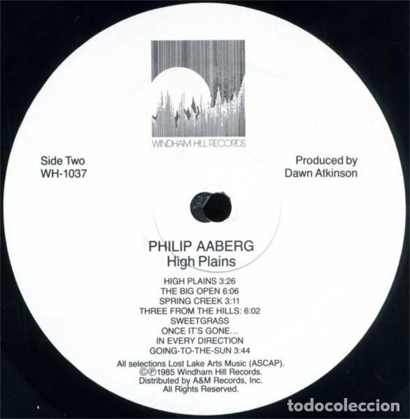 Discos de vinilo: JAZZ - PHILIP AABERG - &rdquo;HIGH PLAINS &rdquo; - LP 1985 - Foto 4
