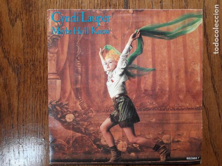 Discos de vinilo: Cyndi Lauper - maybe hell know + time after time - Foto 1