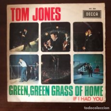 Discos de vinilo: DISCO VINILO SINGLE TOM JONES GREEN GREEN GRASS OF HOME DECCA ESPAÑOLA MICROSURCO