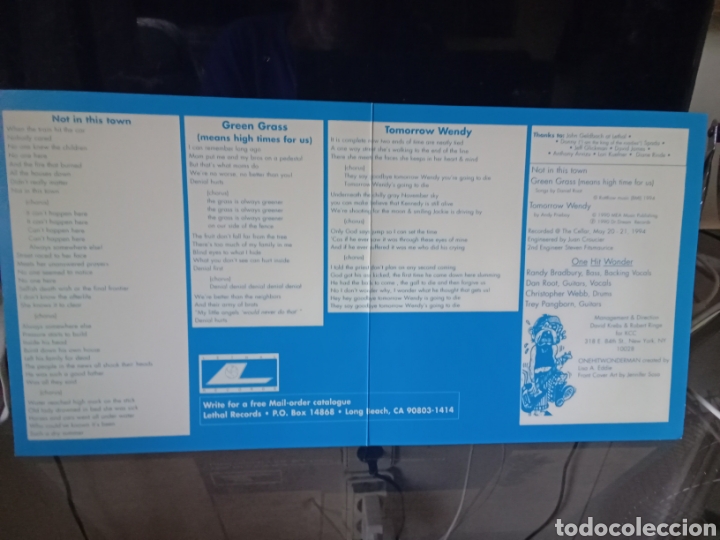 Discos de vinilo: ONE HIT WONDER 1994 LETHAL RECORDS. USA - Foto 4