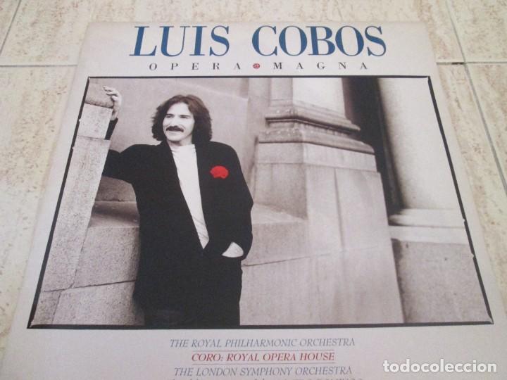 Discos de vinilo: LUIS COBOS - &Oacute;pera Magna. Spanish 12&rdquo; 1989 Edition. Insert Original. Impecable - Foto 1