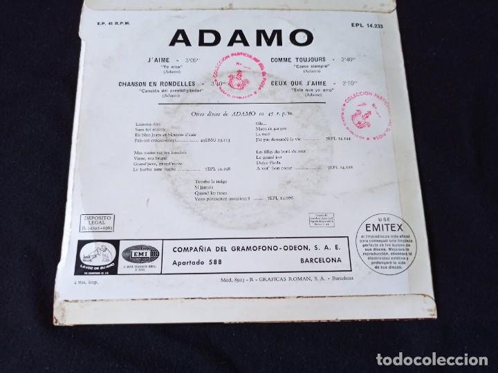 Discos de vinilo: ADAMO 5 SINGLES - Foto 12