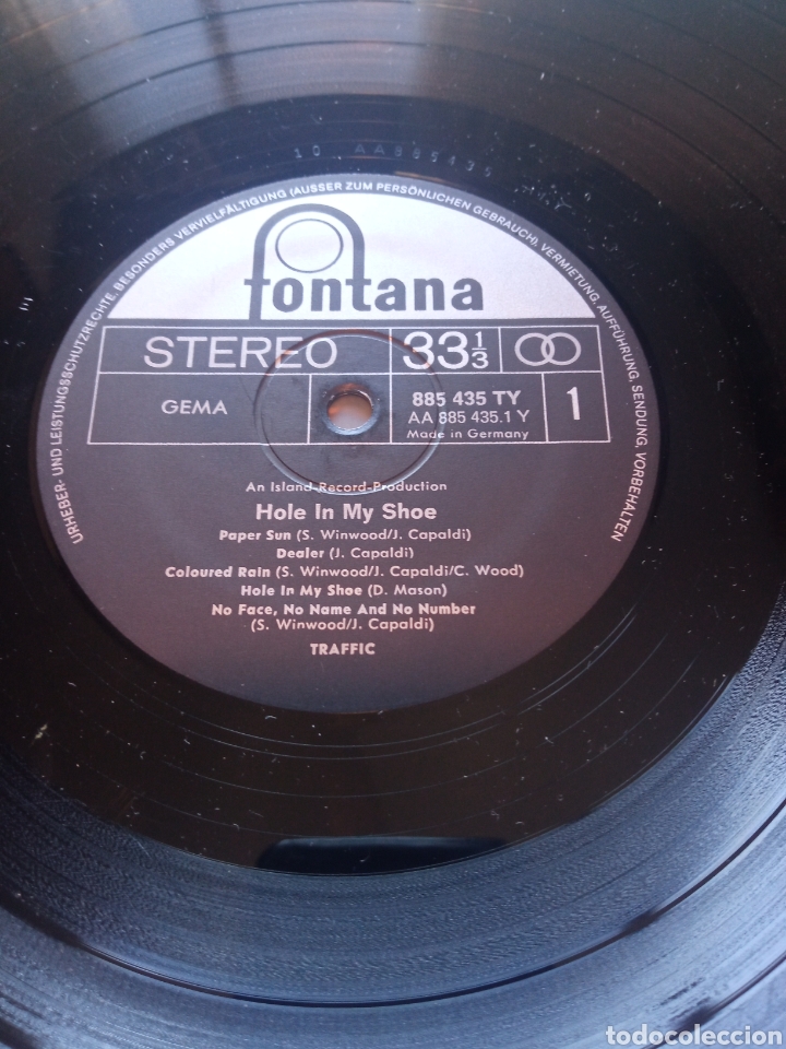 Discos de vinilo: Traffic- Hole in My shoe - Foto 3