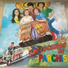 Discos de vinilo: PARCHIS - LAS LOCURAS DE PARCHIS LP 1982 + ENCARTE -VINILO AMARILLO + CARPETA DESPLEGABLE EXCELENTE. Lote 356501355