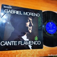 Discos de vinilo: GABRIEL MORENO CANTE FLAMENCO LP VINILO DEL AÑO 1967 TIENE 11 TEMAS HISPAVOX VICTOR MONGE SERRANITO. Lote 356509065