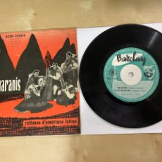 Discos de vinilo: LES GUARANIS - MALAGUEÑA + 3 EP 7” SINGLE VINILO 1956 SPAIN. Lote 356511660