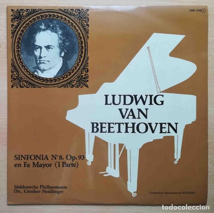 Discos de vinilo: LP Beethoven. Sinfon&iacute;a N&ordm; 8 opus 93 en fa mayor (1&ordf; parte)