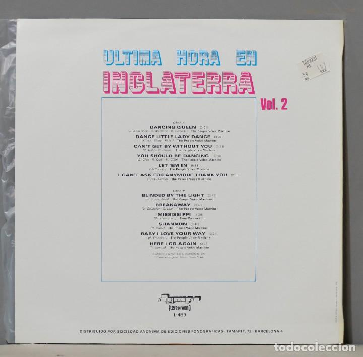 Discos de vinilo: LP. ULTIMA HORA EN INGLATERRA - Foto 2