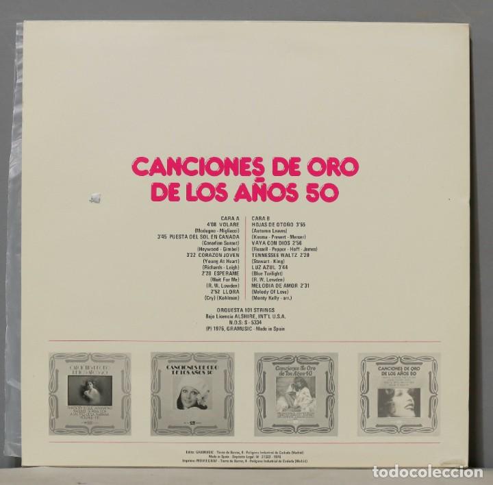 Discos de vinilo: LP. Canciones De Oro De Los A&ntilde;os 50 - Foto 2