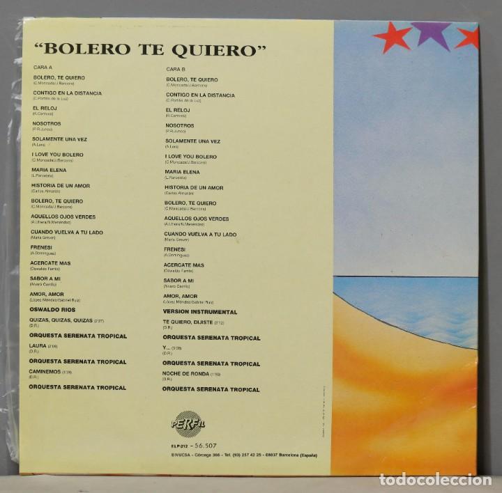 Discos de vinilo: LP. Bolero te quiero - Foto 2