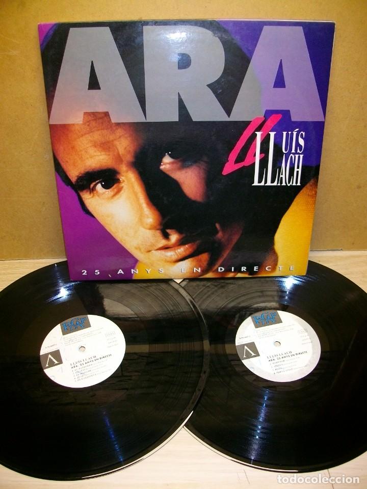 Discos de vinilo: Lluis Llach &ndash; Ara: 25 Anys En Directe 2 x LP - Foto 1