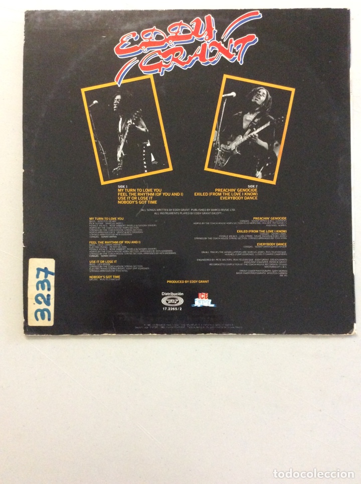 Discos de vinilo: Eddy Grant. Love in exile. - Foto 2