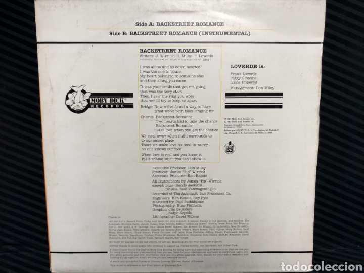 Discos de vinilo: Loverde - Backstreet Romance (12&rdquo;, Maxi) - Foto 2