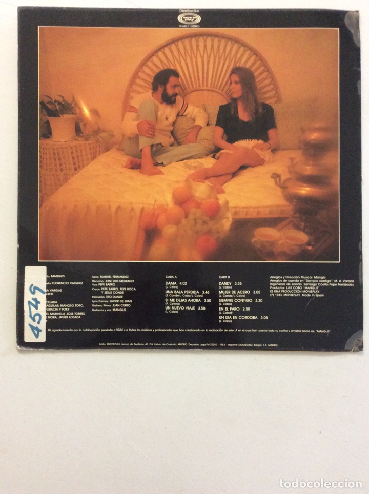 Discos de vinilo: Manglis. Dandy. - Foto 2