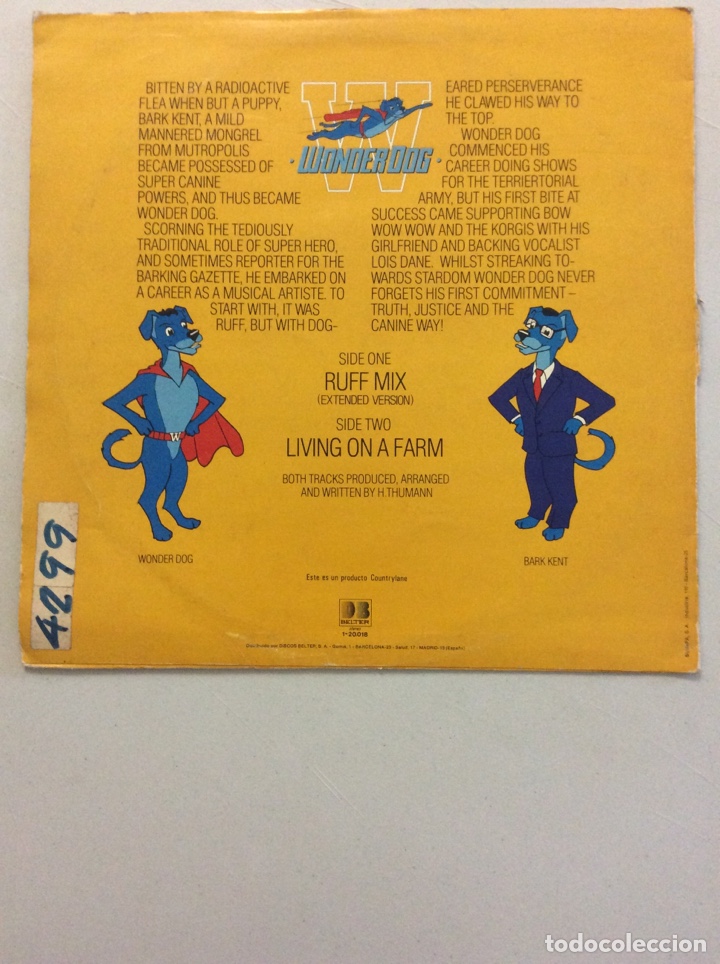 Discos de vinilo: WonderDog. Ruff mix. - Foto 2