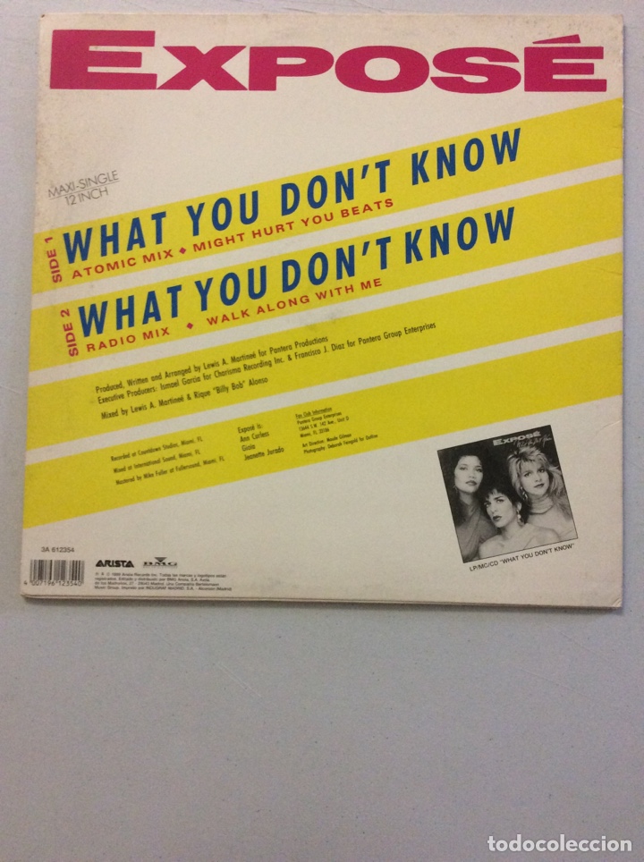 Discos de vinilo: Expos&eacute;. What you don&rsquo;t know. - Foto 2
