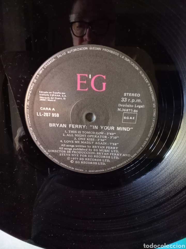Discos de vinilo: BRYAN FERRY 1977 Copia Spain Virgin Polygram.Nuevo - Foto 6