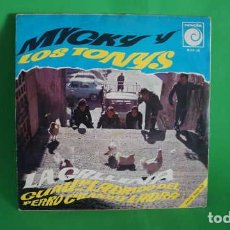 Discos de vinilo: SINGLE, MICKY Y LOS TONYS, ¡GUAU! LADRIDO DE PERRO CUANDO LADRA, LA GALLINA, NOVOLA NOX-36.