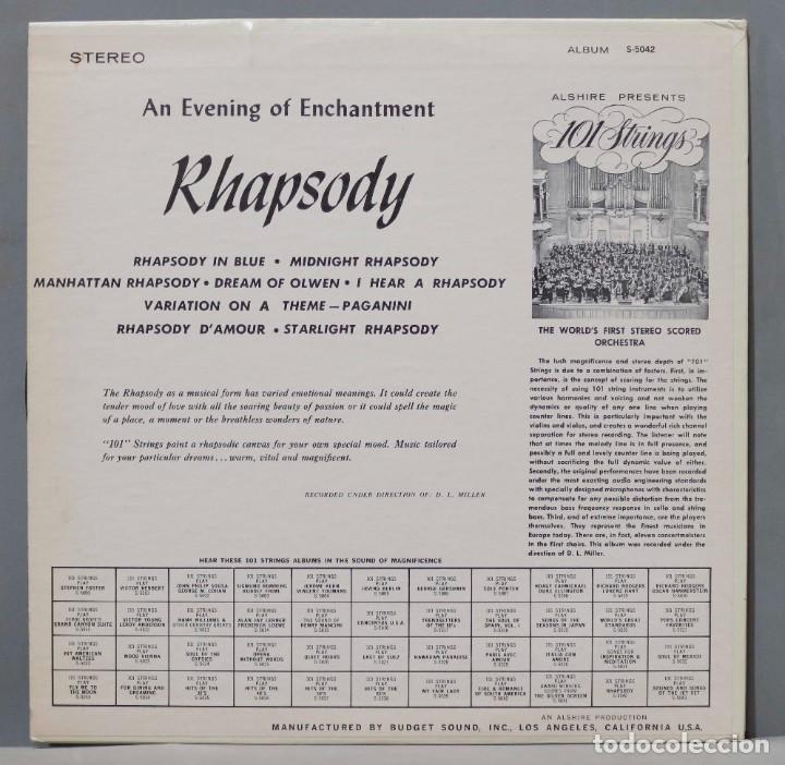 Discos de vinilo: LP. 101 Strings &ndash; Rhapsody - Foto 2