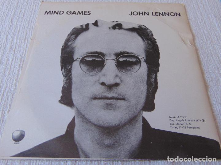 Discos de vinilo: JOHN LENNON - MIND GAMES - SINGLE 1973 - Foto 3