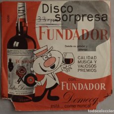 Discos de vinilo: SINGLE. DISCO SORPRESA FUNDADOR. ÉXITOS 1965. FRANCISCO LARIO. JUGANDO CON MI CORAZÓN...