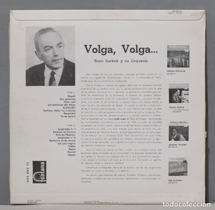 Discos de vinilo: LP. VOLGA VOLGA. SARBEK - Foto 2