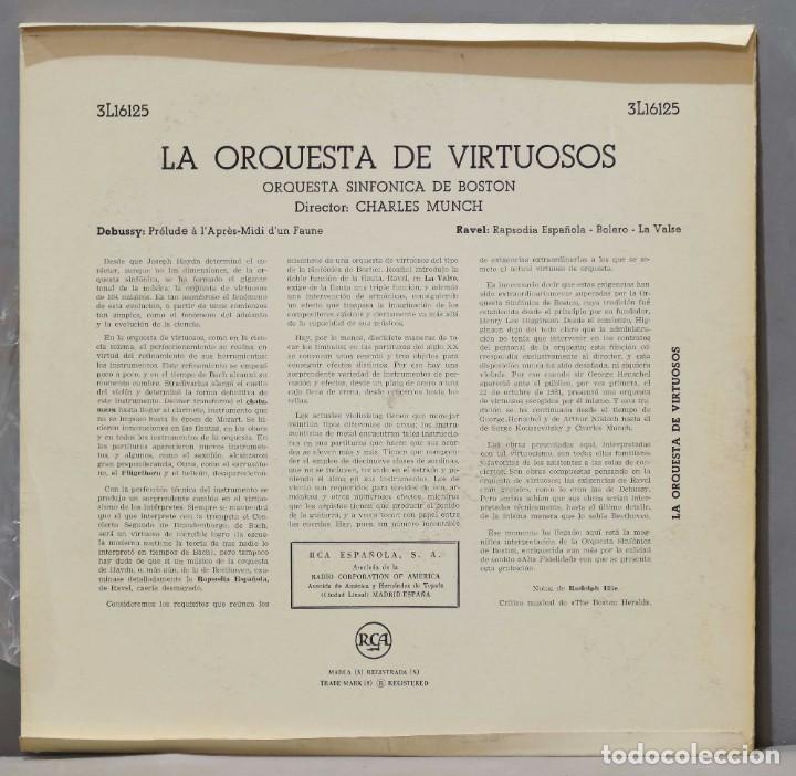 Discos de vinilo: LP. LA ORQUESTA DE VIRTUOSOS. MUNCH - Foto 2