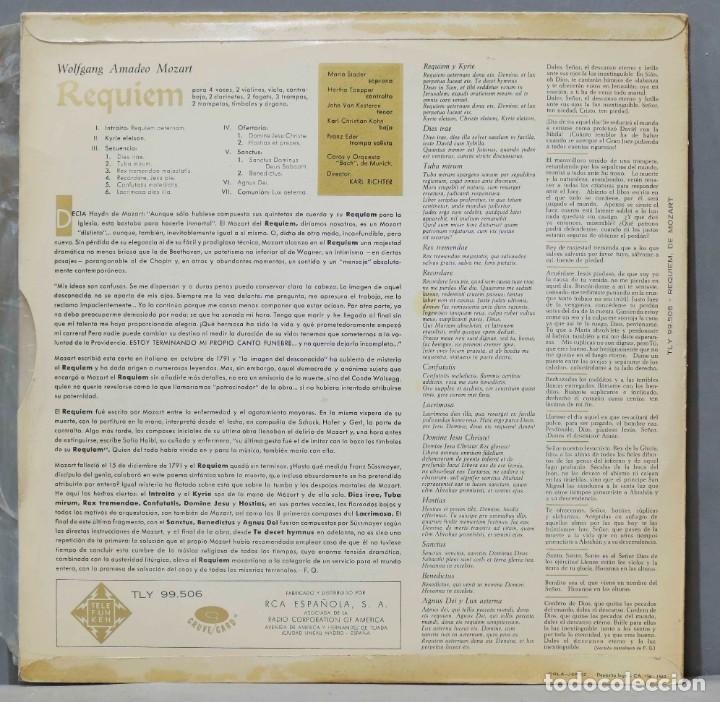 Discos de vinilo: LP. MOZART. Requiem. RICHTER - Foto 2