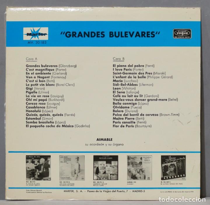Discos de vinilo: LP. Aimable &ndash; Grandes Bulevares - Foto 2