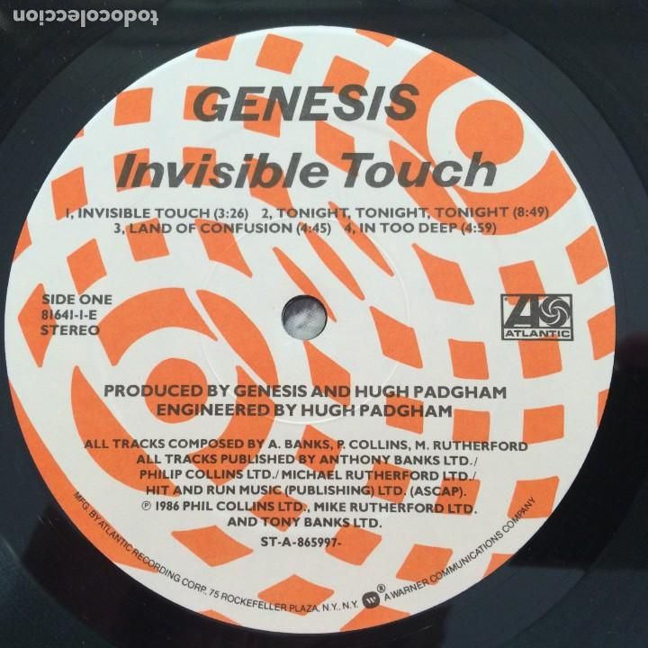 Discos de vinilo: Genesis &lrm;&ndash; Invisible Touch , USA 1986 Atlantic* - Foto 5