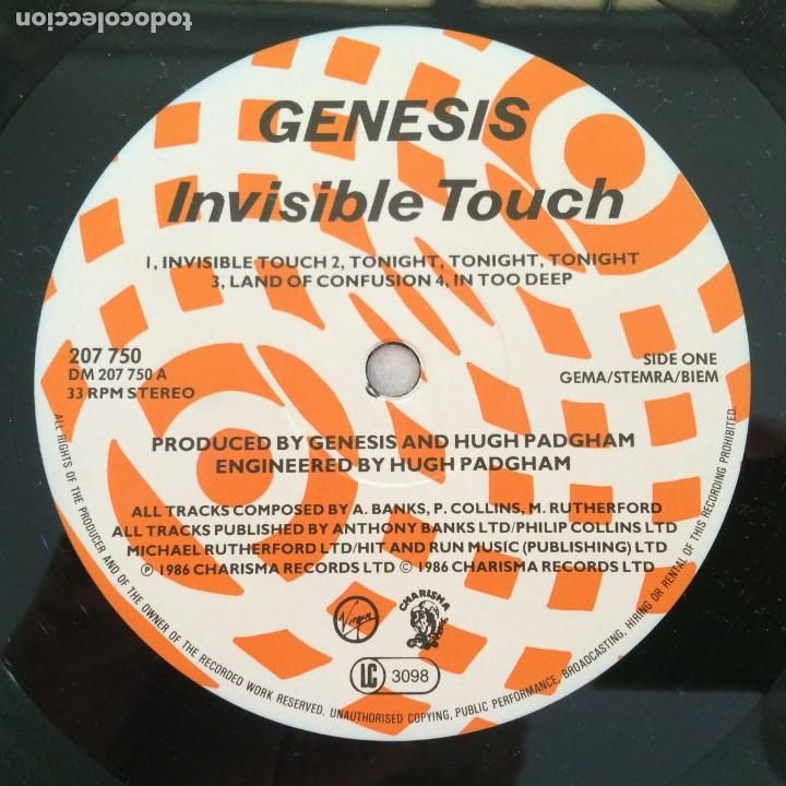 Discos de vinilo: Genesis &lrm;&ndash; Invisible Touch , Germany 1986 Virgin* - Foto 5