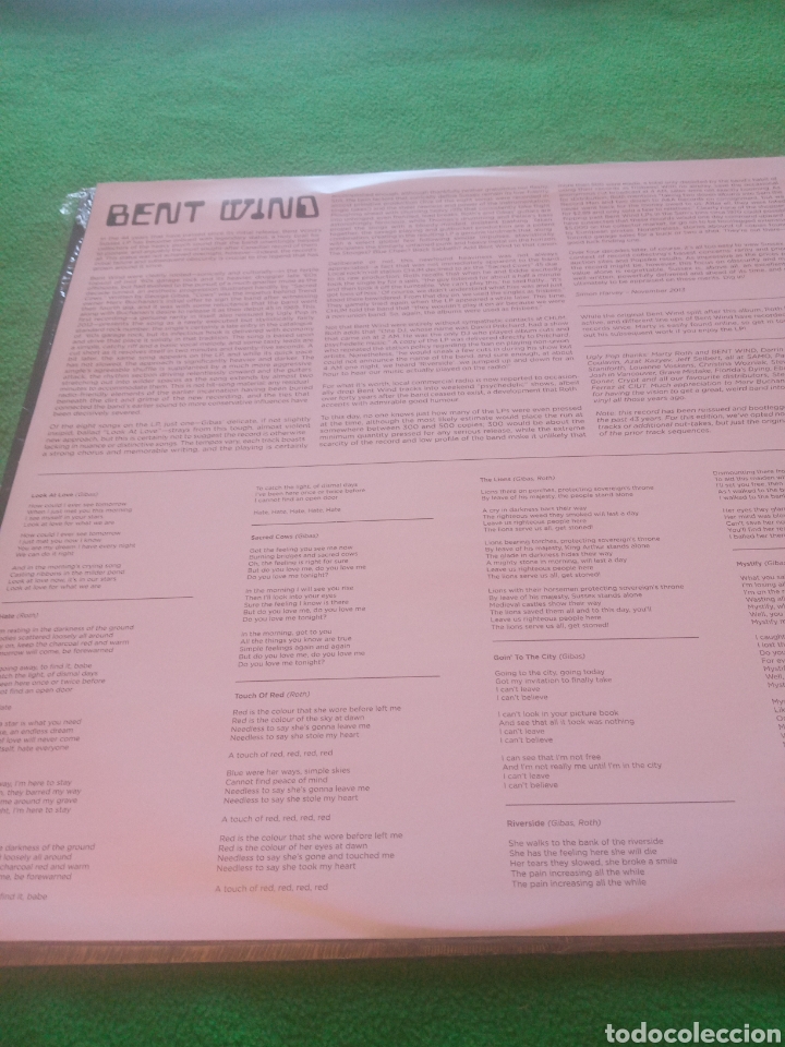 Discos de vinilo: Bent Wind- Same Vinilo Lp - Foto 4
