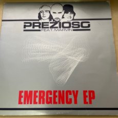 Discos de vinilo: PREZIOSO FEAT MARVIN - EMERGENGY EP (BACK TO LIFE / VOICES) 12” MAXI SINGLE ITALO DANCE 2000. Lote 356706960