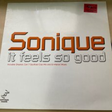 Discos de vinilo: SONIQUE - IT FEELS SO GOOD 12” MAXI SINGLE DEEP HOUSE 2000. Lote 356708565