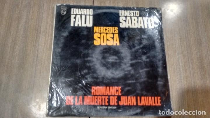 Vinyl records: ROMANCE DE LA MUERTE DE JUAN LAVALLE - E.SABATO , M.SOSA Y E.FALU - DISCO VINILO - LP -