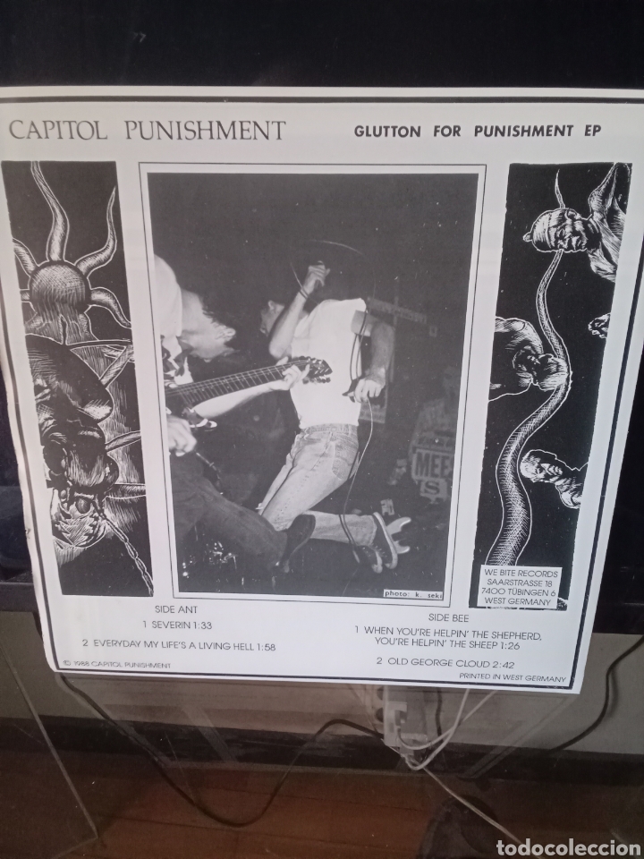 Discos de vinilo: CAPITOL PUNISHMENT. 1988 WE BITE Records West Germany - Foto 2