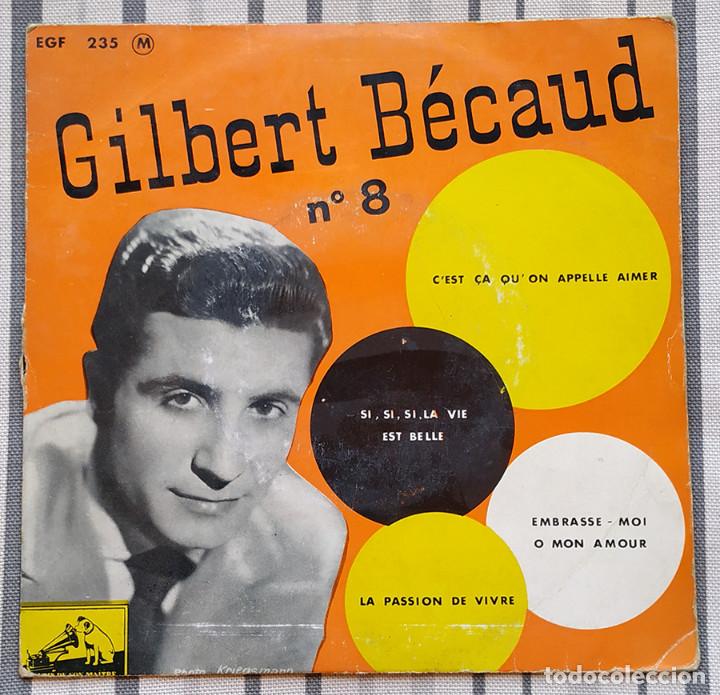 Discos de vinilo: Disco EP GILBERT B&Eacute;CAUD n&ordm; 8 - Foto 1
