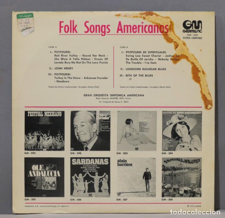 Discos de vinilo: LP. FOLK SONG AMERICANOS - Foto 2