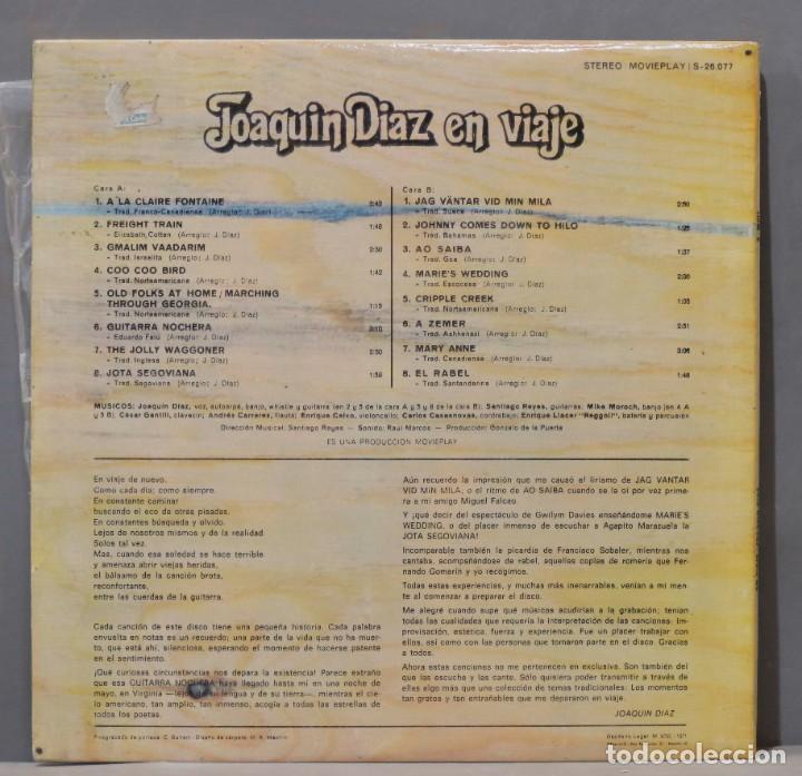 Discos de vinilo: LP. Joaqu&iacute;n D&iacute;az &ndash; En Viaje - Foto 2