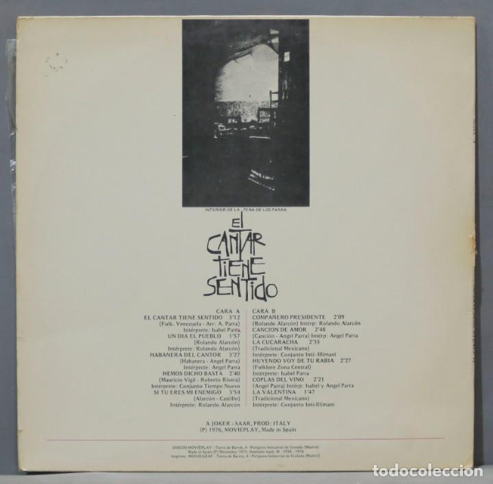 Discos de vinilo: LP. El Cantar Tiene Sentido - Foto 2