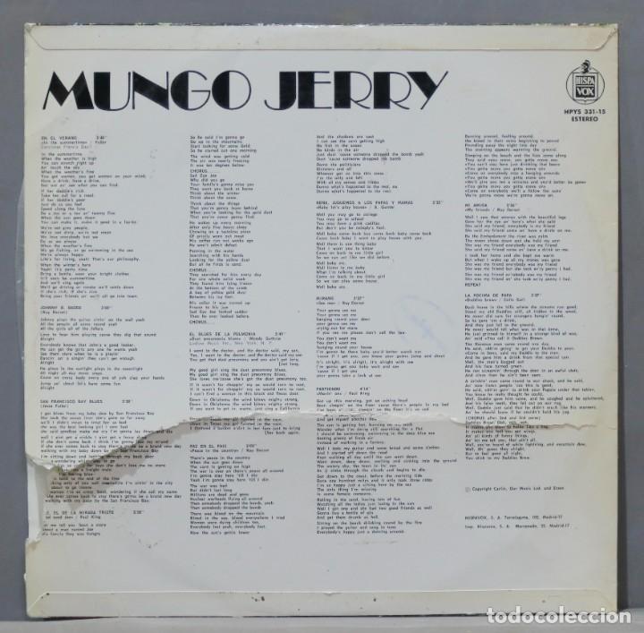 Discos de vinilo: LP. Mungo Jerry &ndash; En El Verano - Foto 2