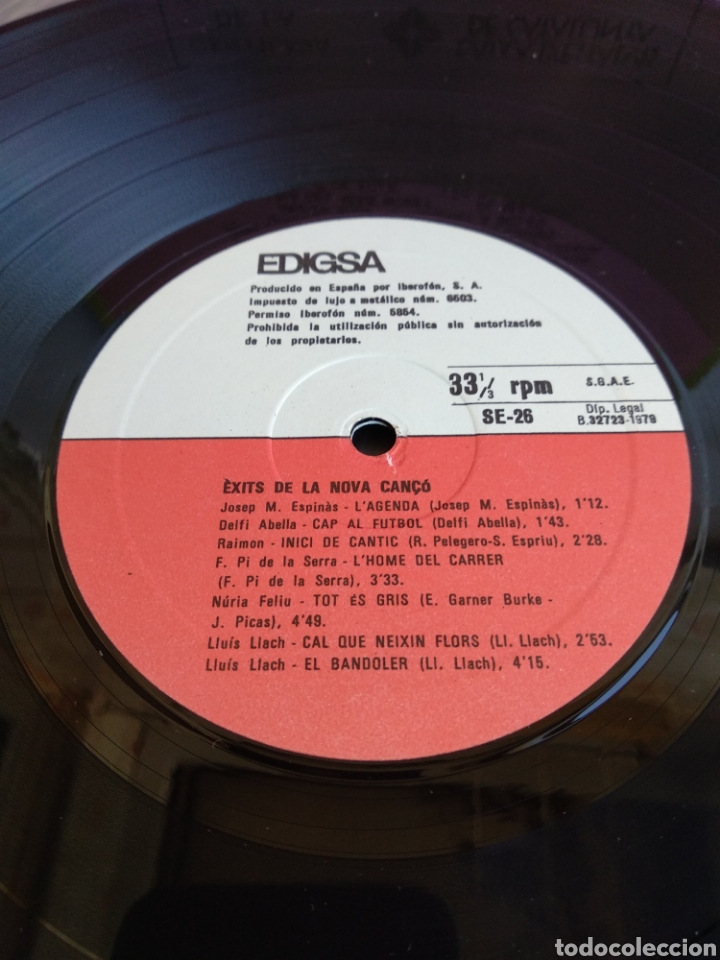 Discos de vinilo: *EXITS DE LA NOVA CANSO. SPAIN. EDIGSA. 1979. LX1.3 - Foto 4