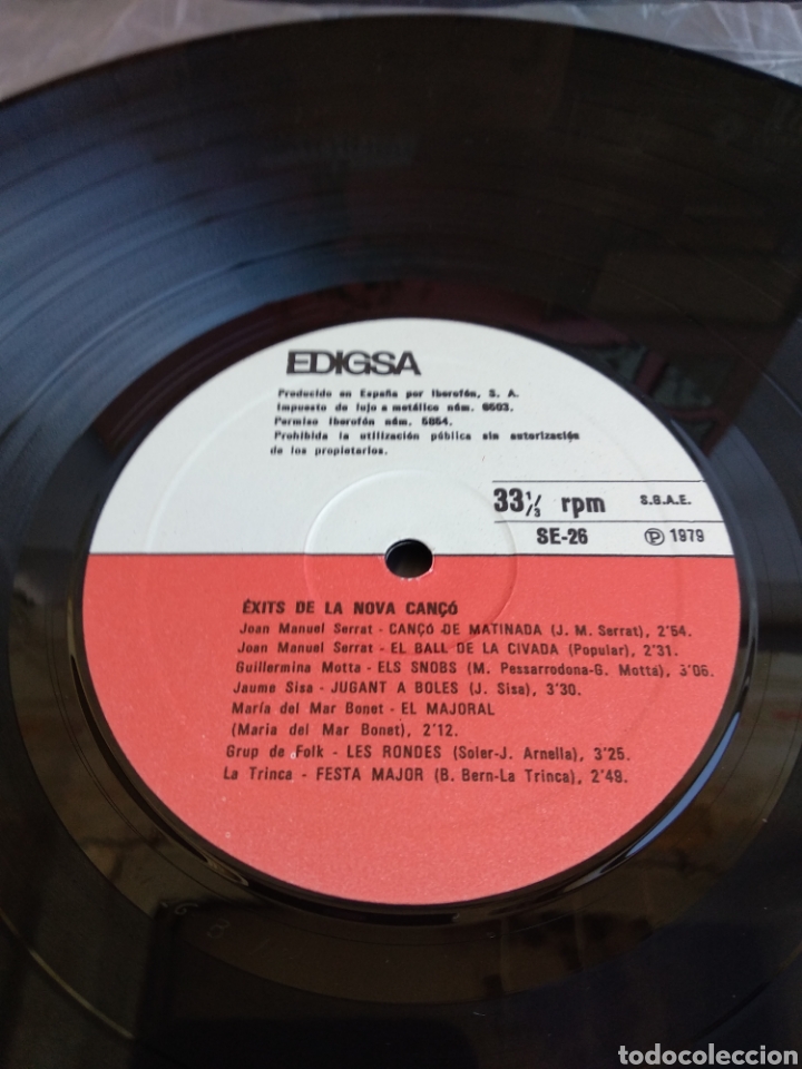 Discos de vinilo: *EXITS DE LA NOVA CANSO. SPAIN. EDIGSA. 1979. LX1.3 - Foto 3