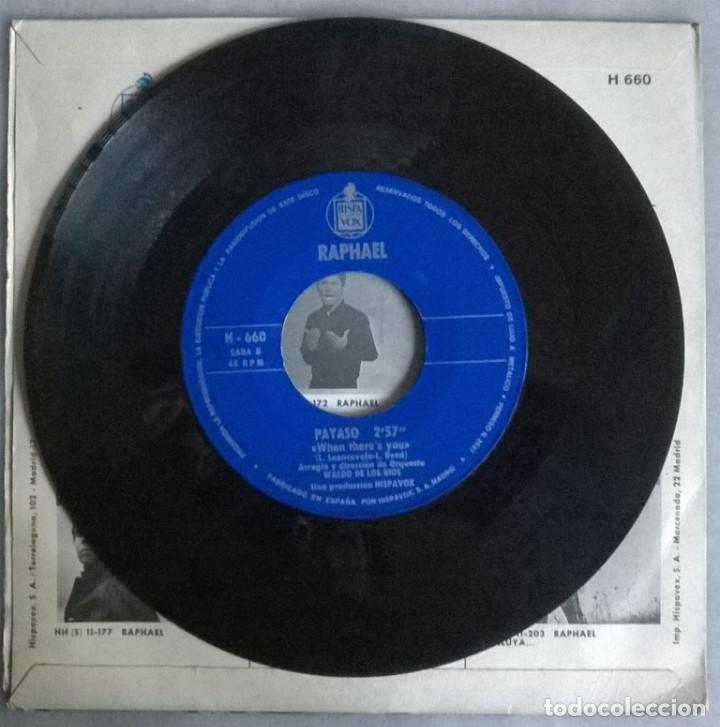 Discos de vinilo: Raphael. Somos/ Payaso. Hispavox, Spain 1970 single - Foto 4