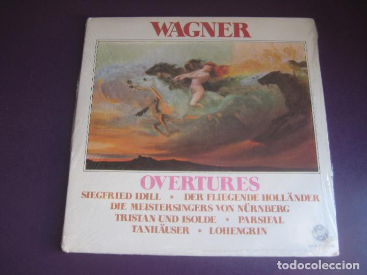 Discos de vinilo: WAGNER - OVERTURES - DOBLE LP VOX PRECINTADO - OPERA - Foto 1