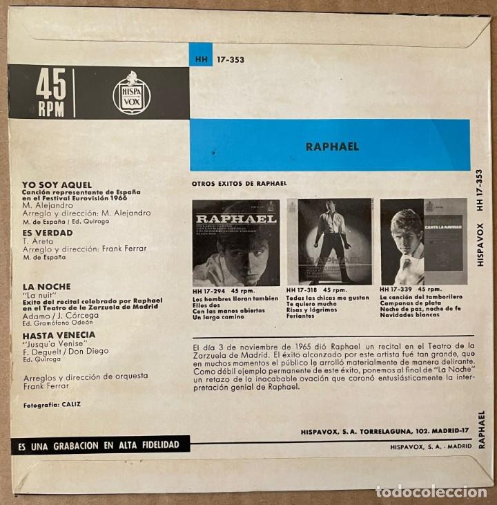Discos de vinilo: Lote 4 Singles RAPHAEL - Foto 2