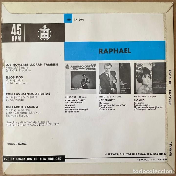 Discos de vinilo: Lote 4 Singles RAPHAEL - Foto 4