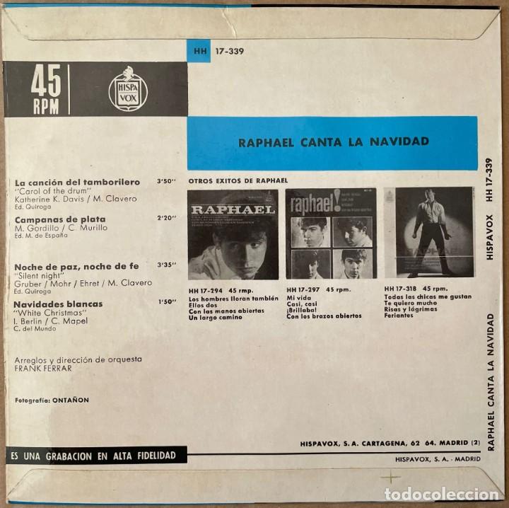 Discos de vinilo: Lote 4 Singles RAPHAEL - Foto 6